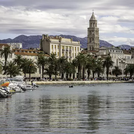The promenade in Split