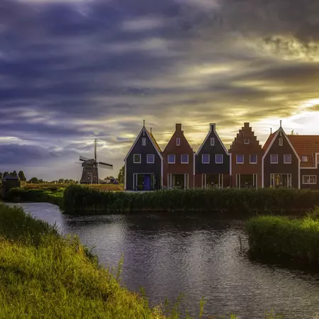 The historic Dutch village of Volendam