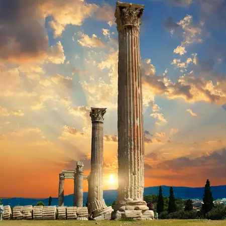Columns of the Temple of Olympian Zeus, Athens