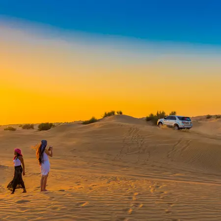 Sunset safari, Dubai Desert Conservation Reserve