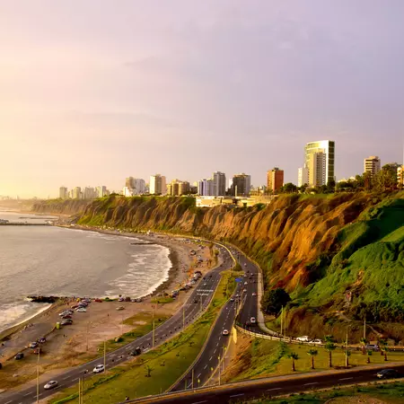 scenery by the ocean in Peru