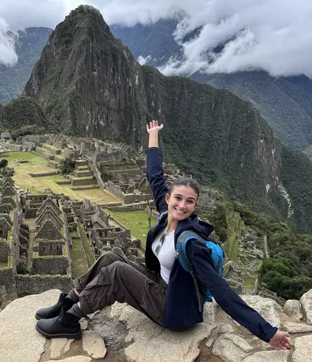 Ambika Vijayakumar at Machu Picchu in Peru