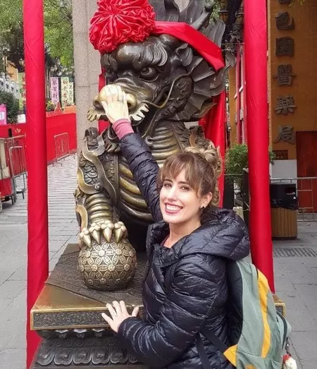 Clara Belluco on vacation in Asia