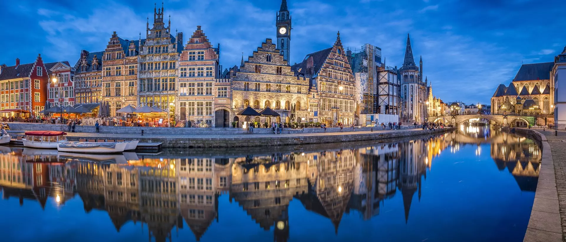 Leie river, Ghent, Belgium