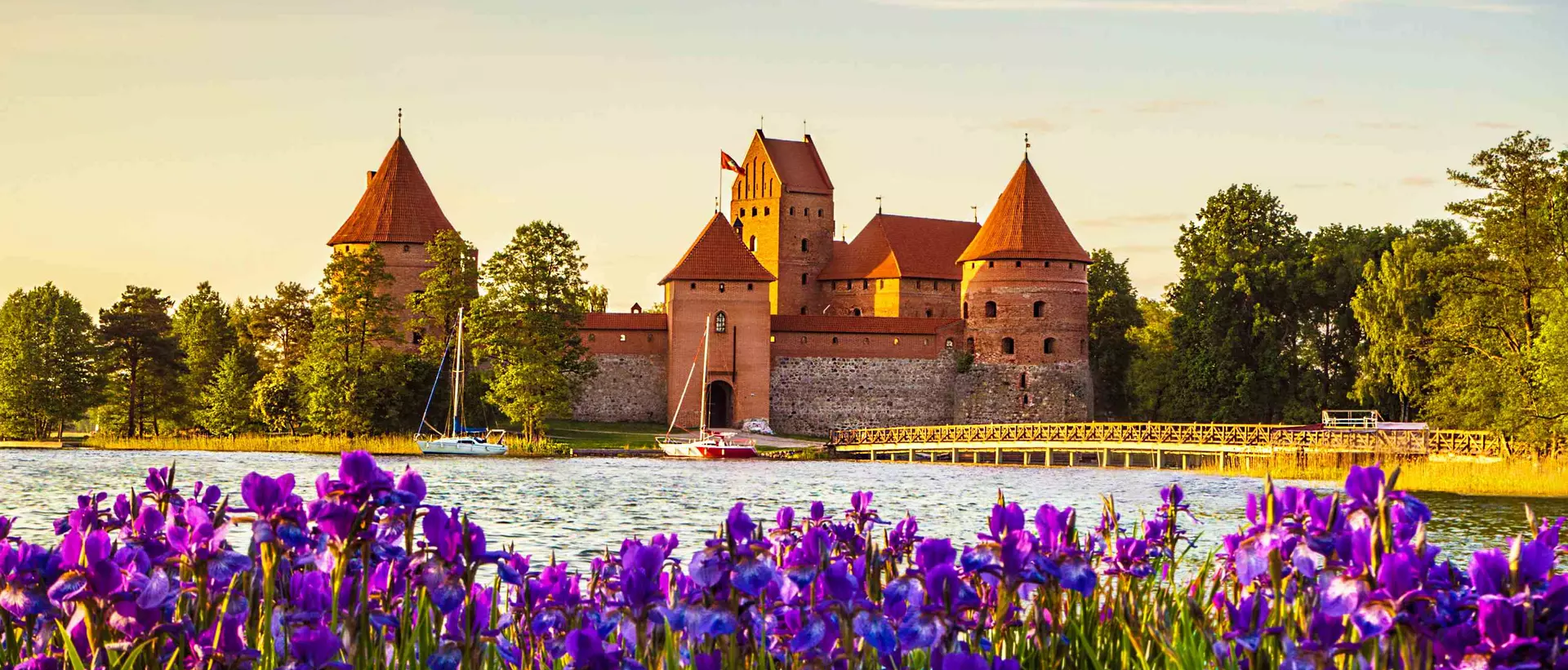 Trakai Island Castle - a popular tourist destination in Lithuania.