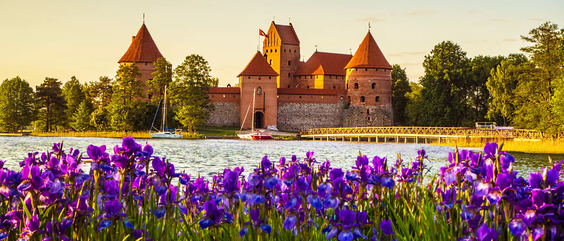 Trakai Island Castle - a popular tourist destination in Lithuania.