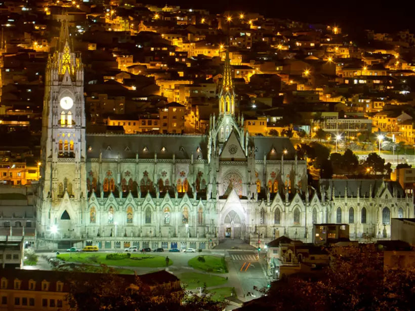 One of Quito iconic locations, Basilica Cathedral, and a photo opportunity on all Chile vacations