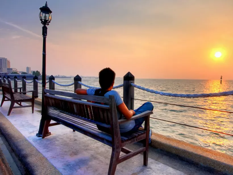 Watching the sunset