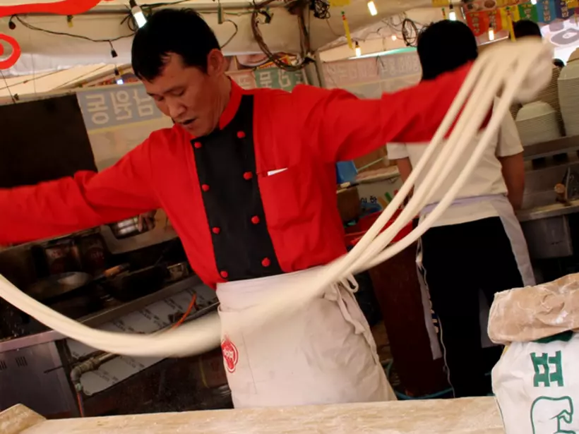 Making noodles