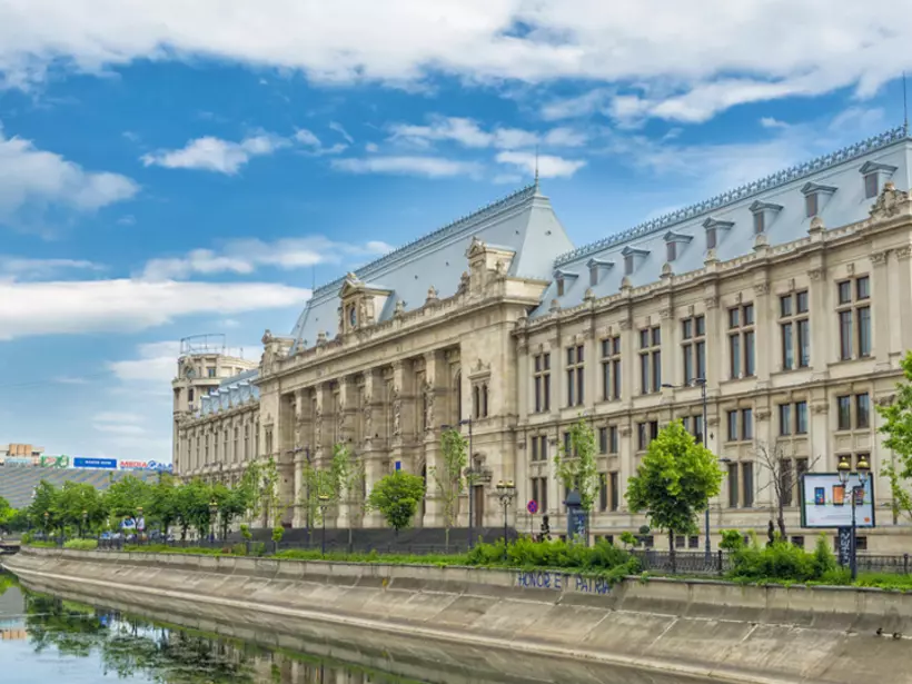 Palace of Justice in central Bucharest is a popular photo opportunity while on your Romania vacation.