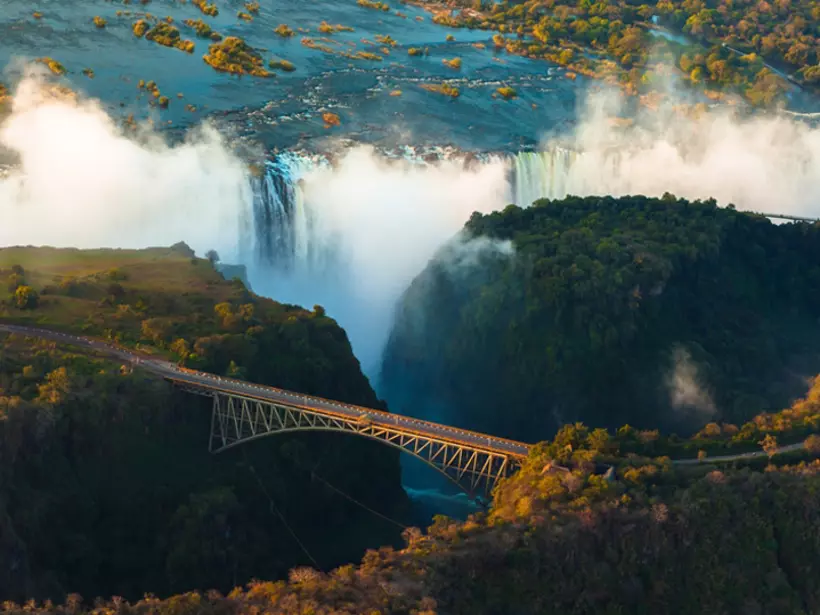 Victoria Falls from the air