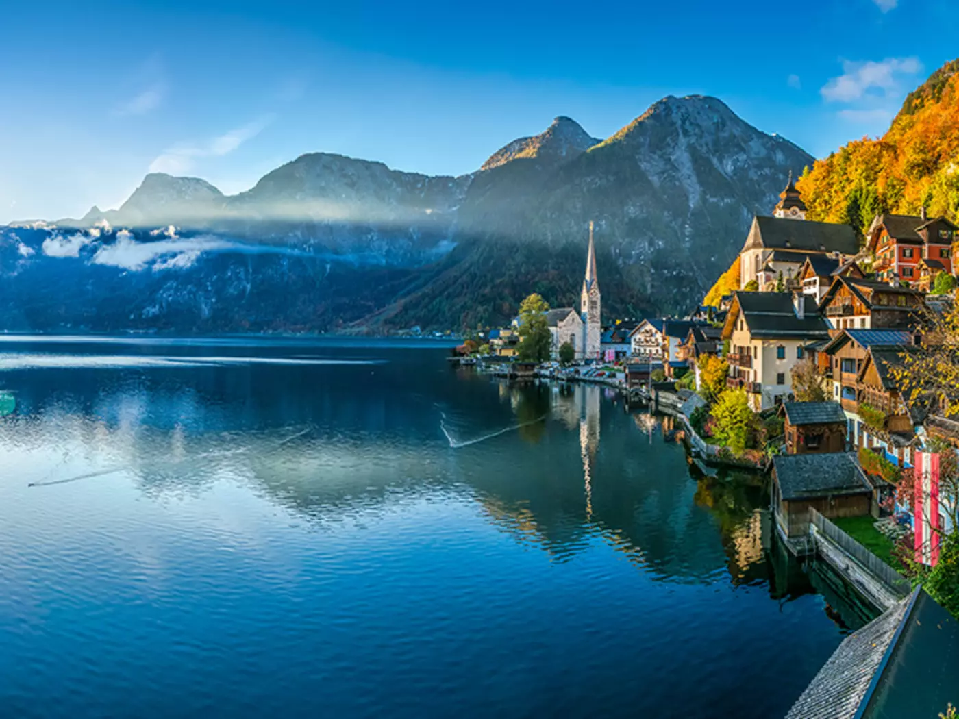 The quaint village of Hallstatt offers unparalleled views of the Austrian Alps