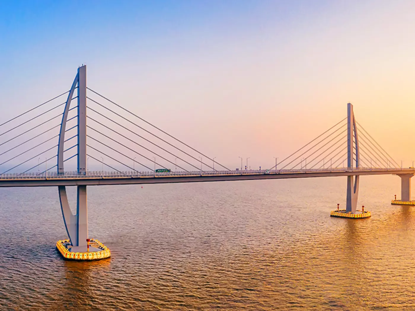 Take a ride across the Hong Kong-Zhuhai-Macao Bridge, the longest sea crossing bridge and tunnel system in the world