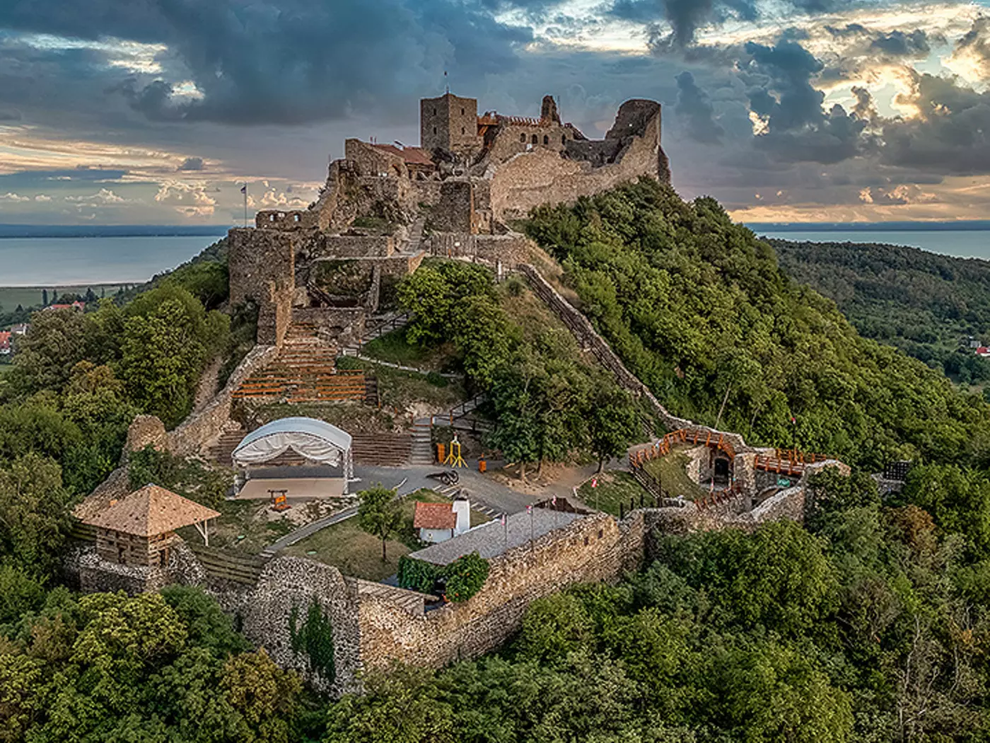 Venture through history at Szigliget Castle, initially built in 1262