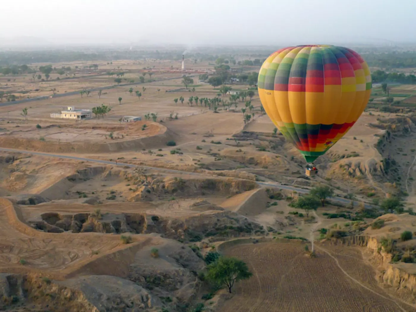 Head up to the clouds in a hot air balloon ride over the Pink City of Jaipur
