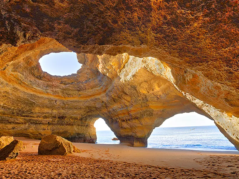 Take a boat off the mainland to stop at Benagil Cathedral, a naturally formed seaside cave