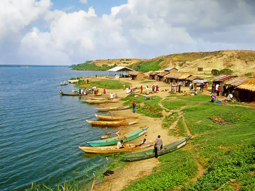 Fishermen at the Kazinga channel