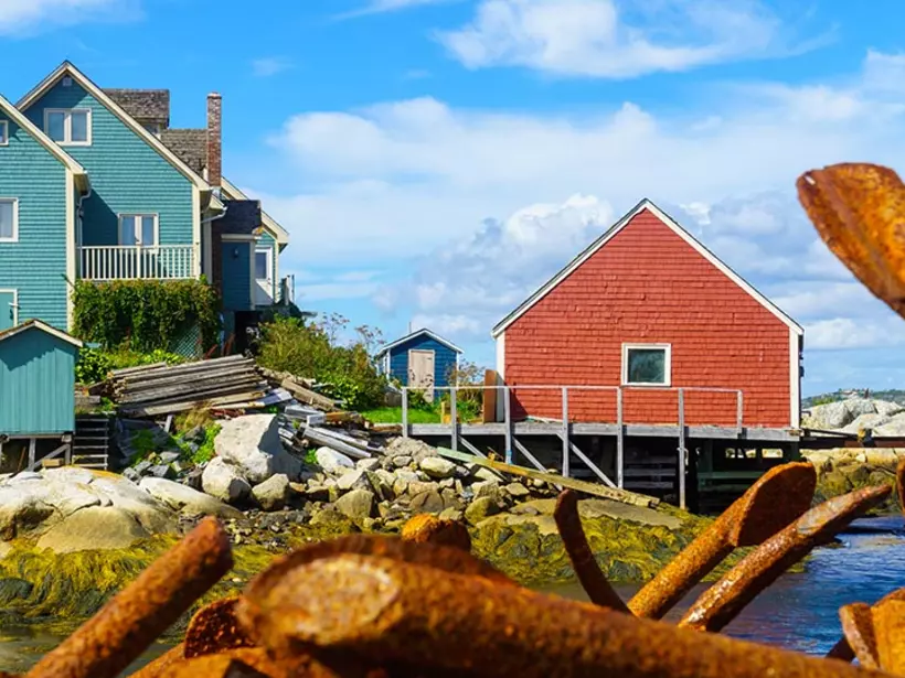 Fishing village in Peggy's Cove, Nova Scotia