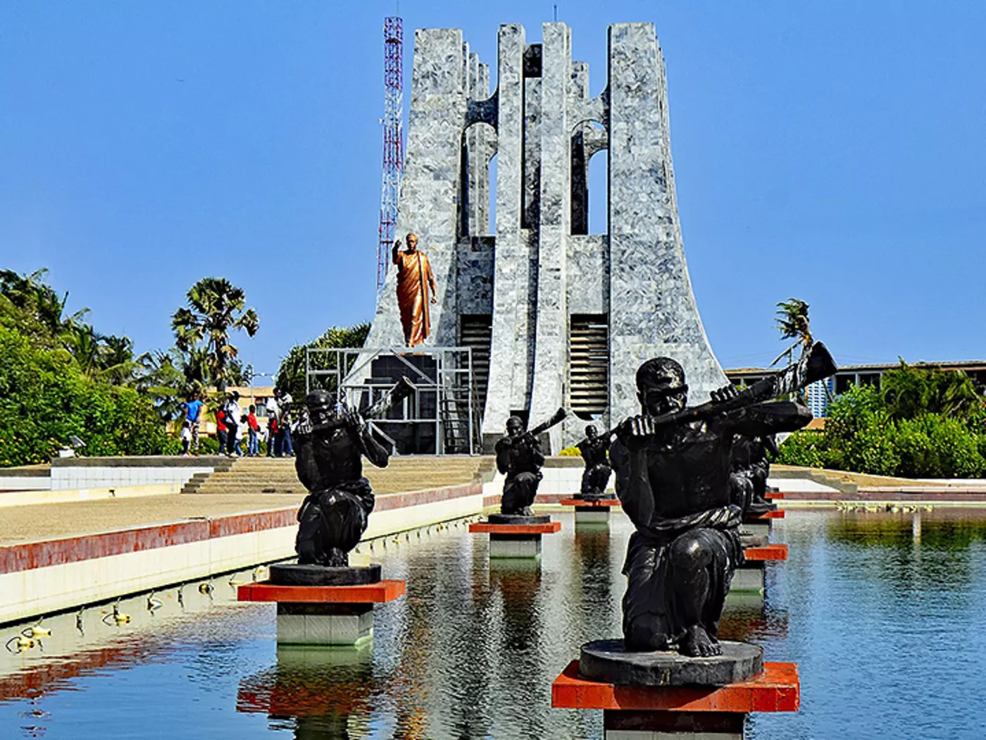 Accra is located on the Gulf of Guinea