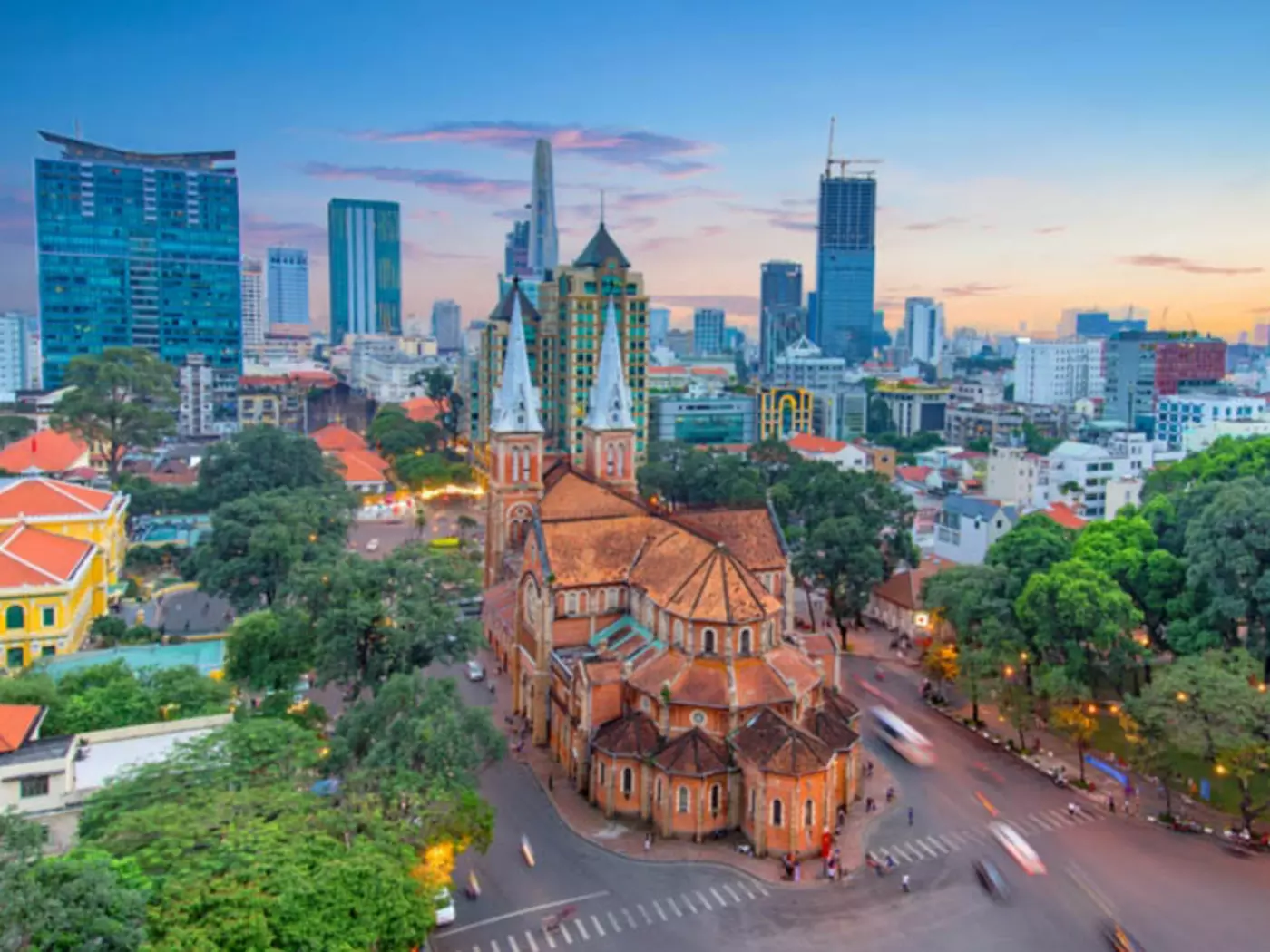 The past lives alongside sleek 21st-century skyscrapers in Ho Chi Minh City, Vietnam's largest metropolis