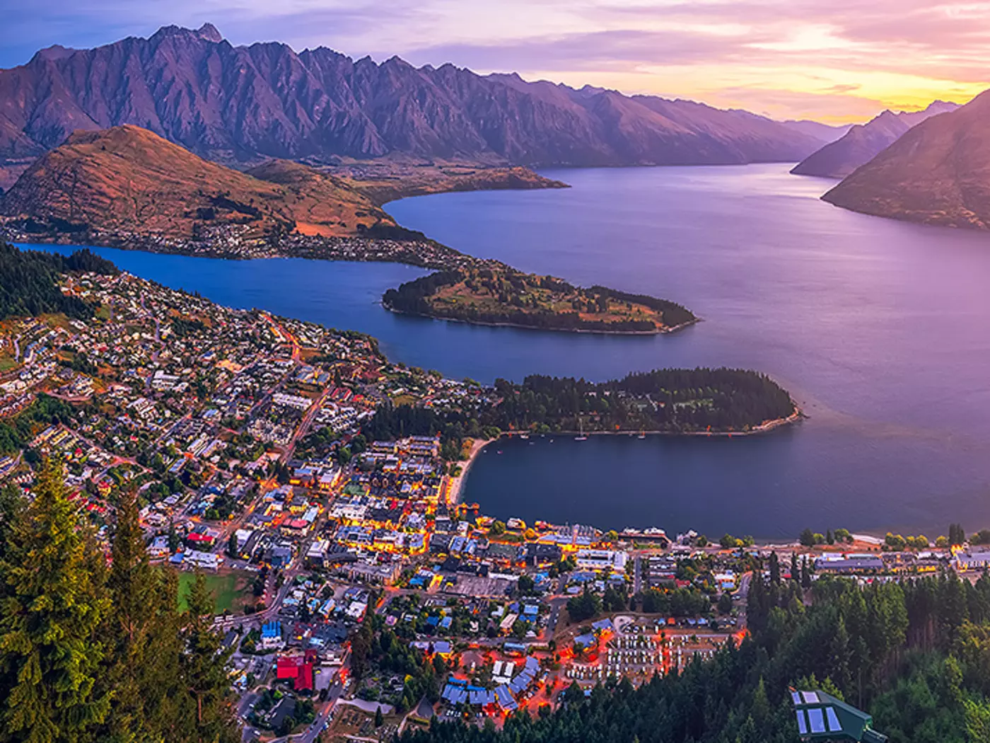 Aerial view of Queenstown