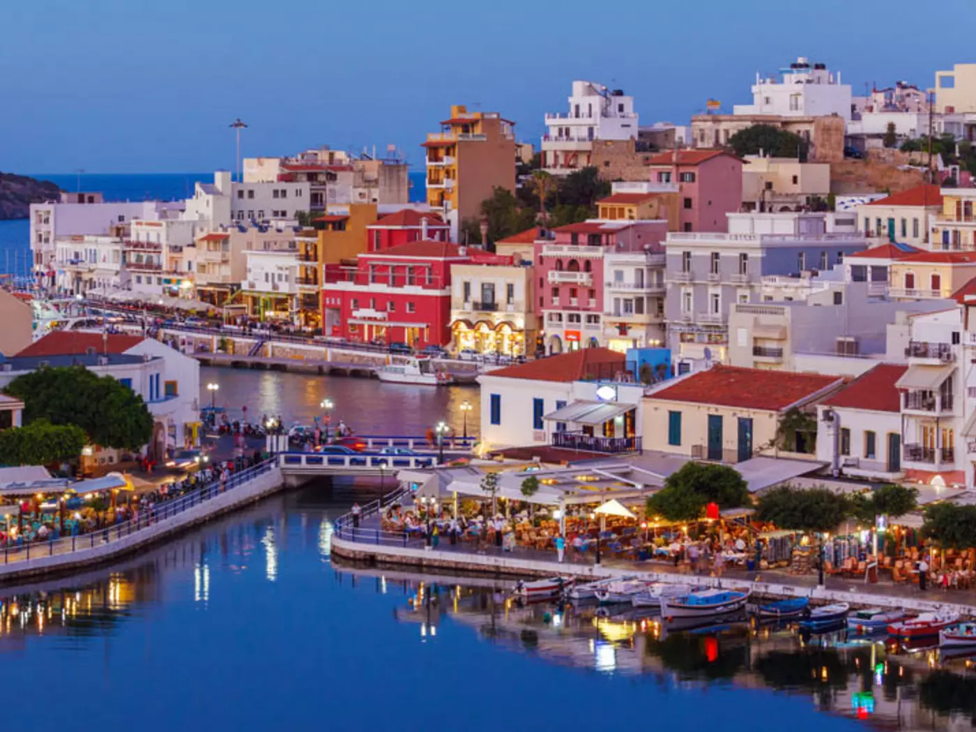 Agios Nikolaos City and Voulismeni Lake, Crete