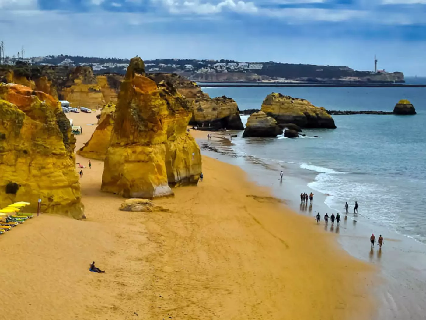 There are about 200 kilometres of beaches in the Algarve