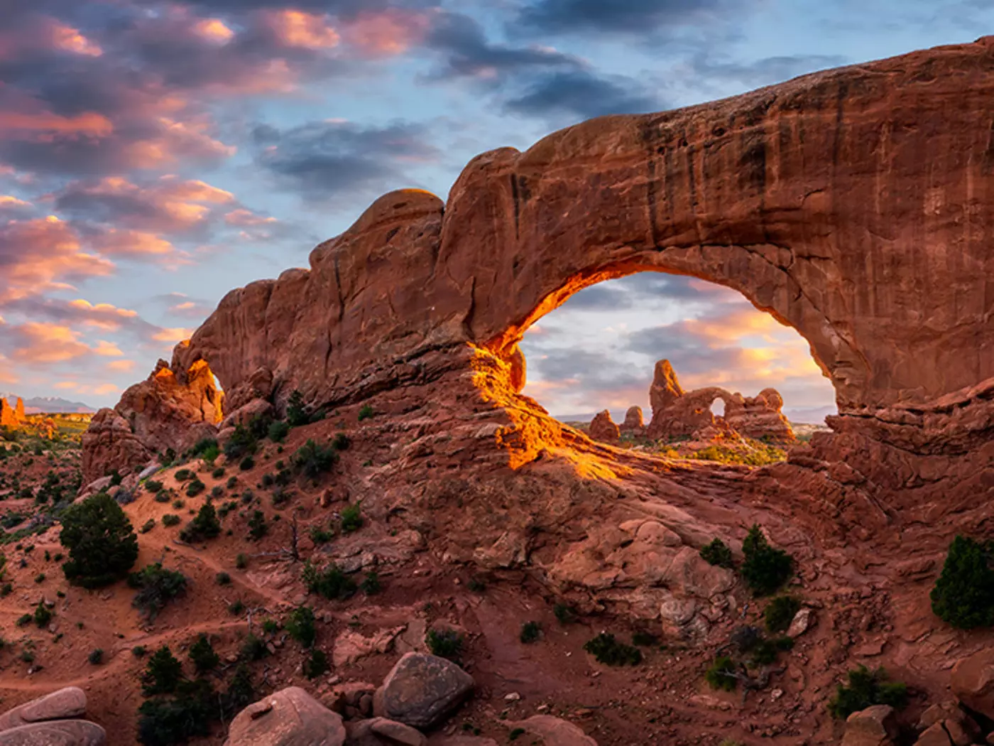 Arches National Park is famed for it's 2,000 natural stone arches