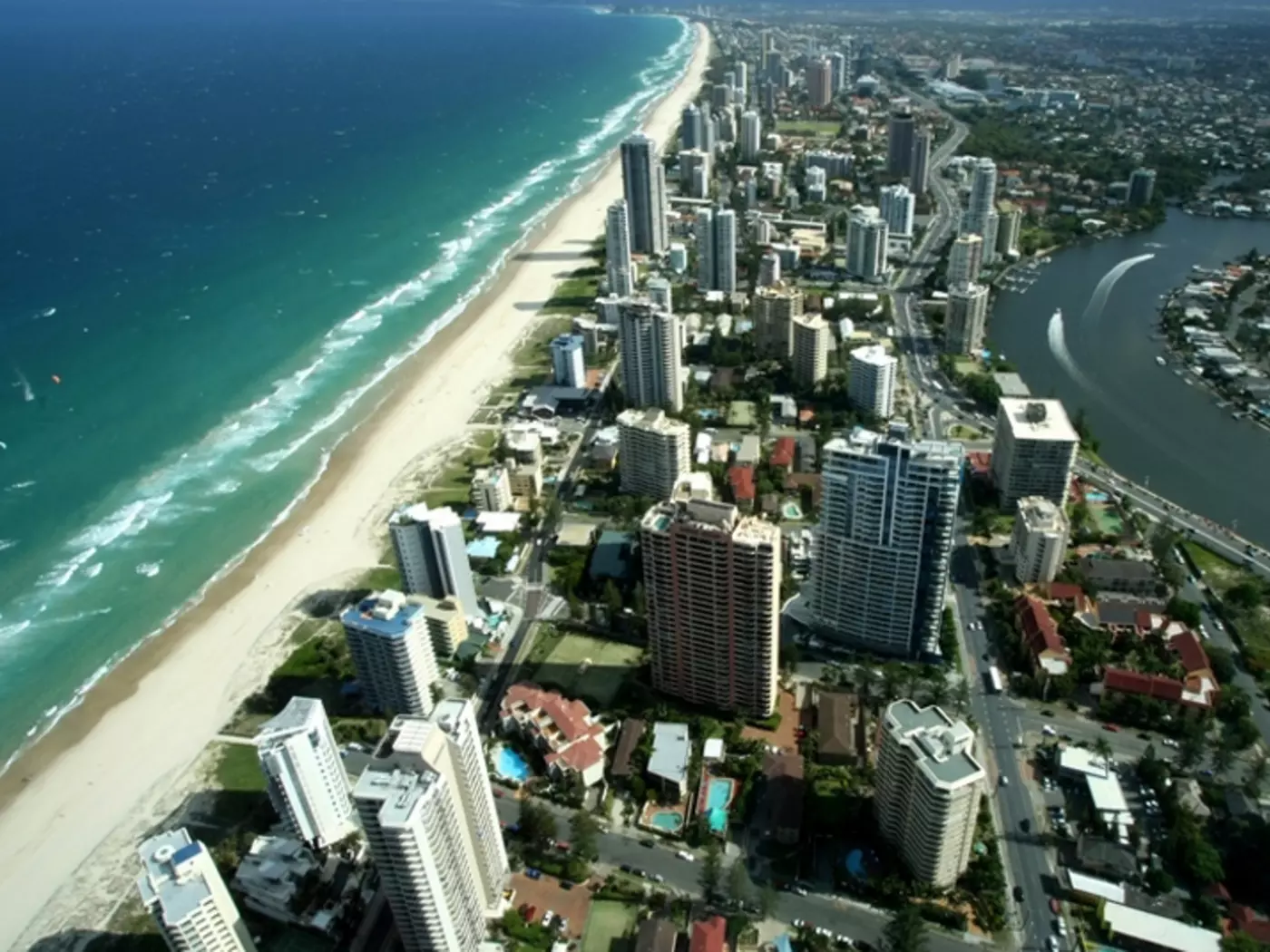 Aerial view of Gold Coast