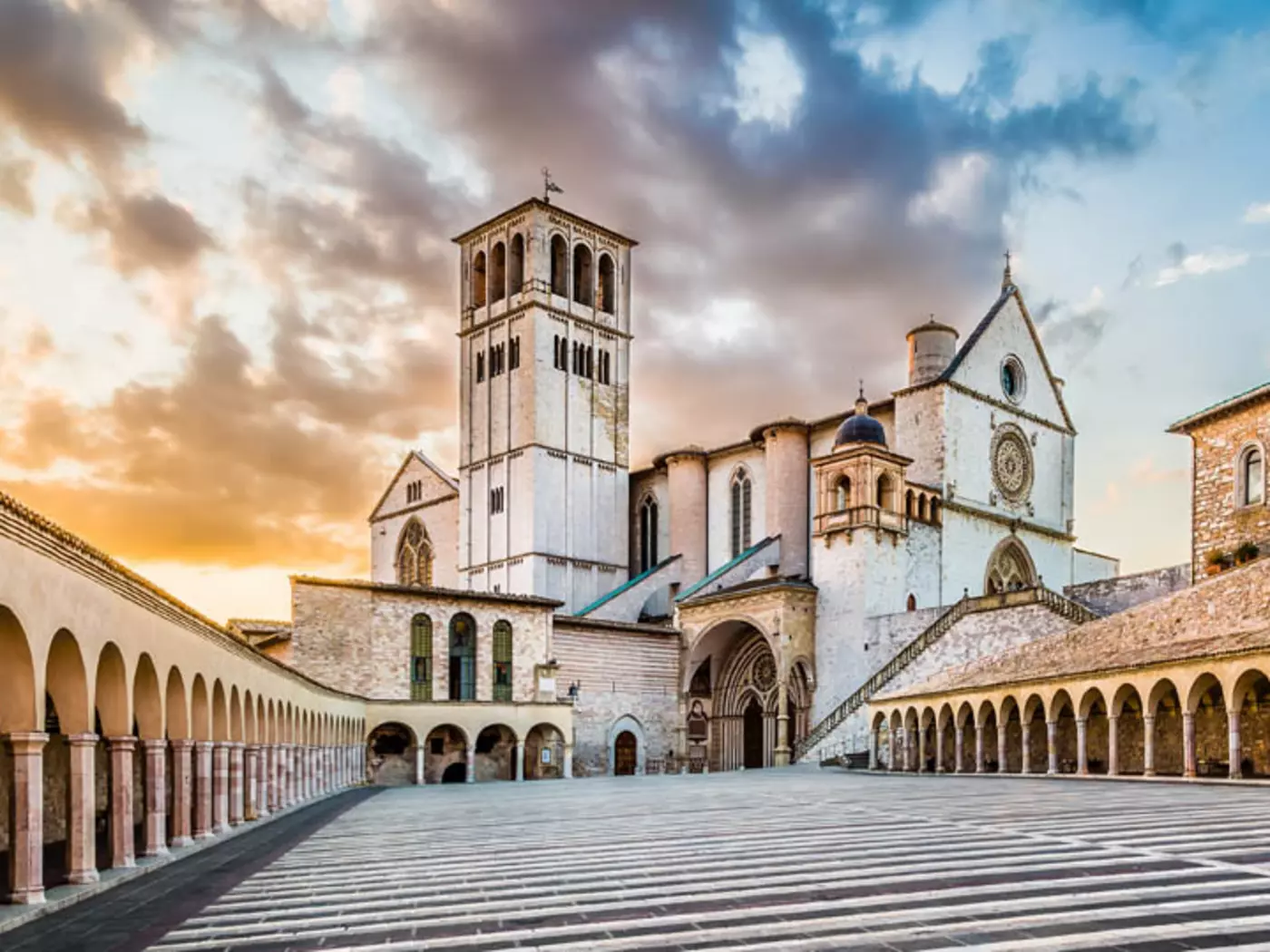 The Basilica in the medieval town of Assisi is the centre of the Franciscan Order