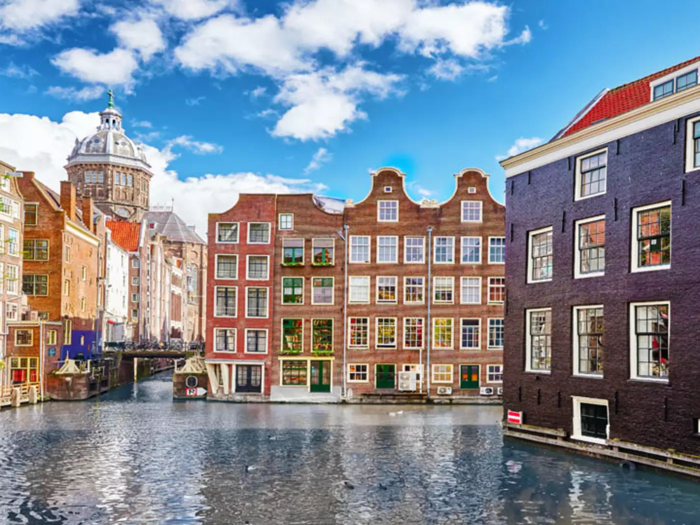 Beautiful views of the streets of Amsterdam