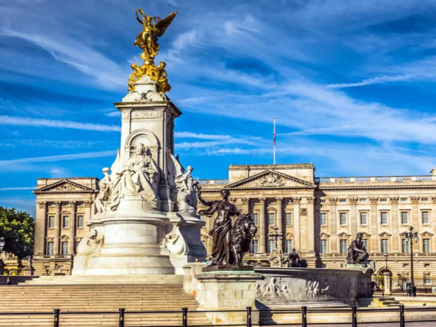 Buckingham Palace is the London residence of the monarch of the United Kingdom