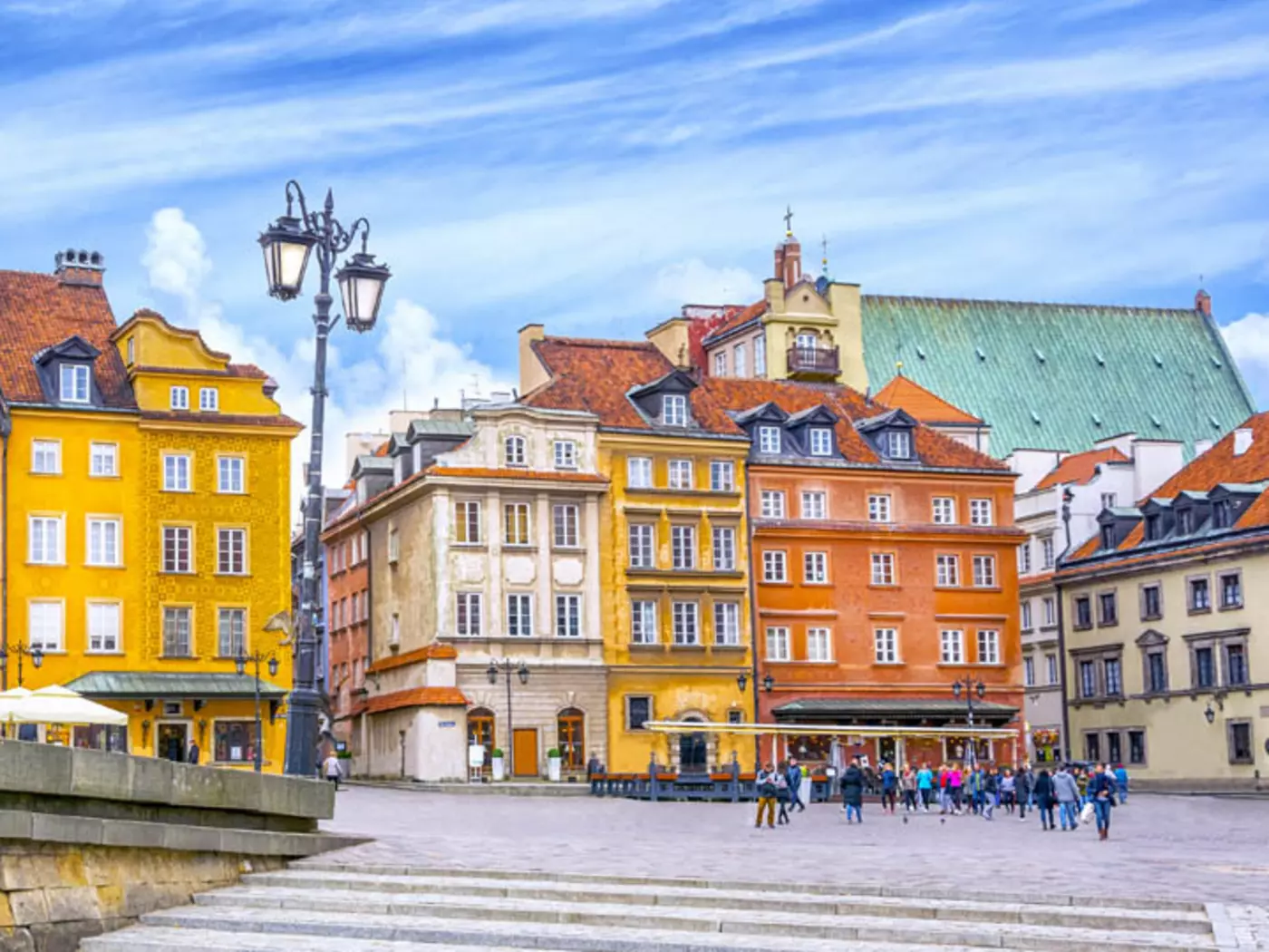 Warsaw's Old Town delights visitors with its colourful tenement houses and unique atmosphere