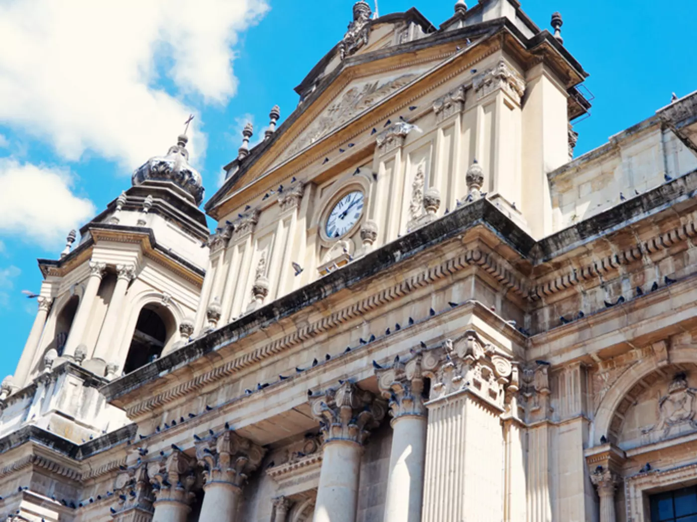 Cathedral in the Center of Guatemala City