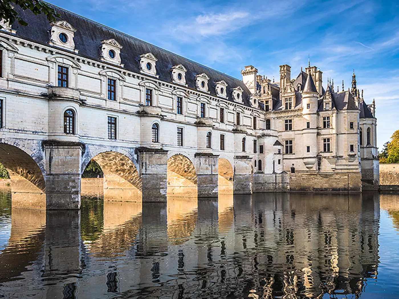 Spanning the river Cher, Chateau de Chenonceau was completed in 1559