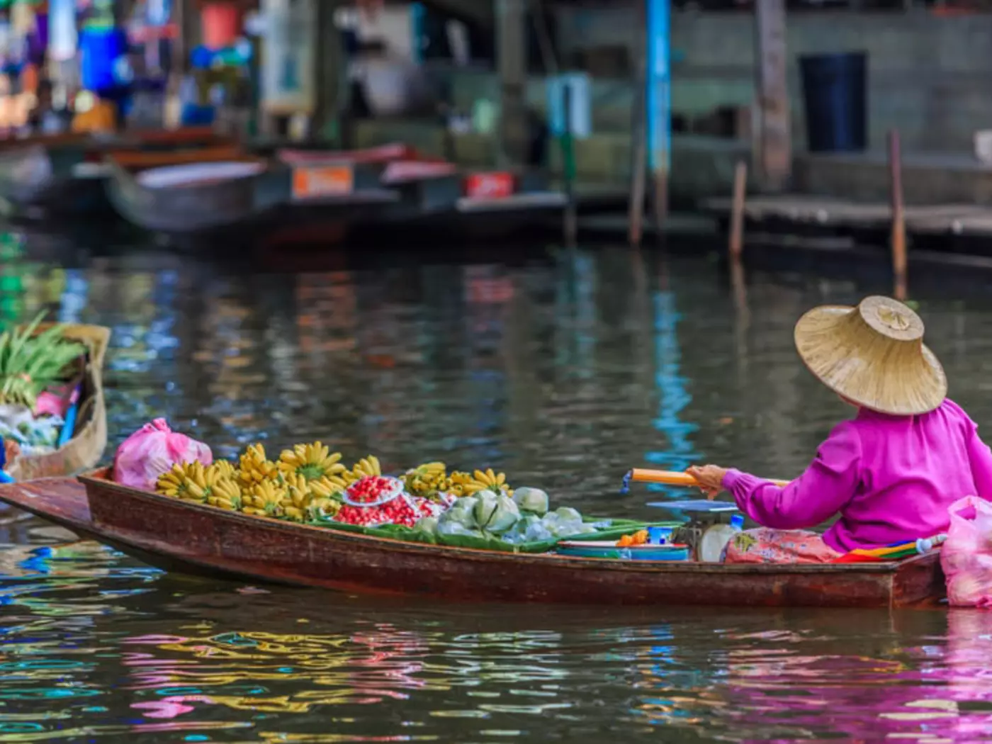 The floating markets in Bangkok are among the city's star attractions