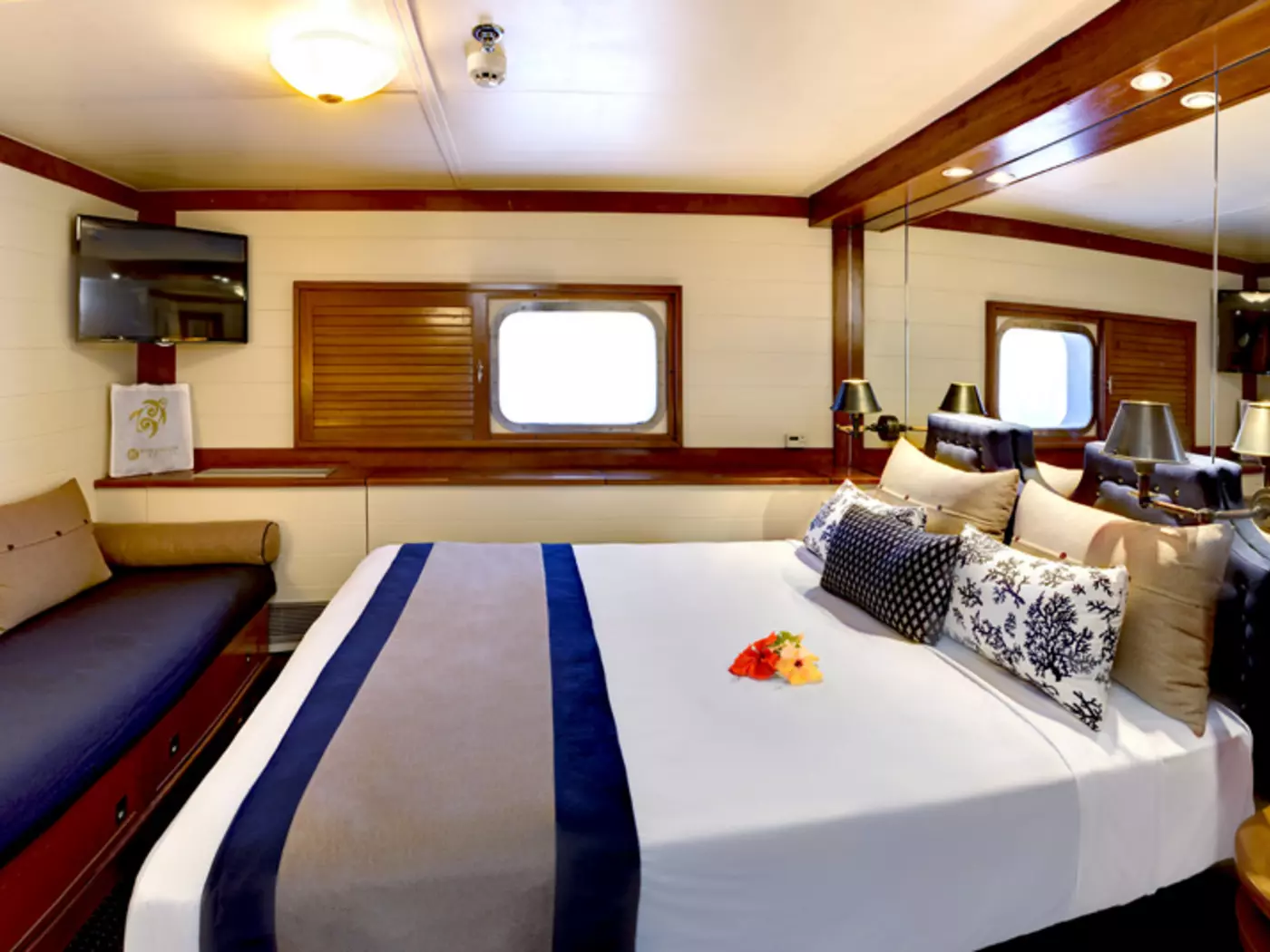 Relax in your roomy cabin