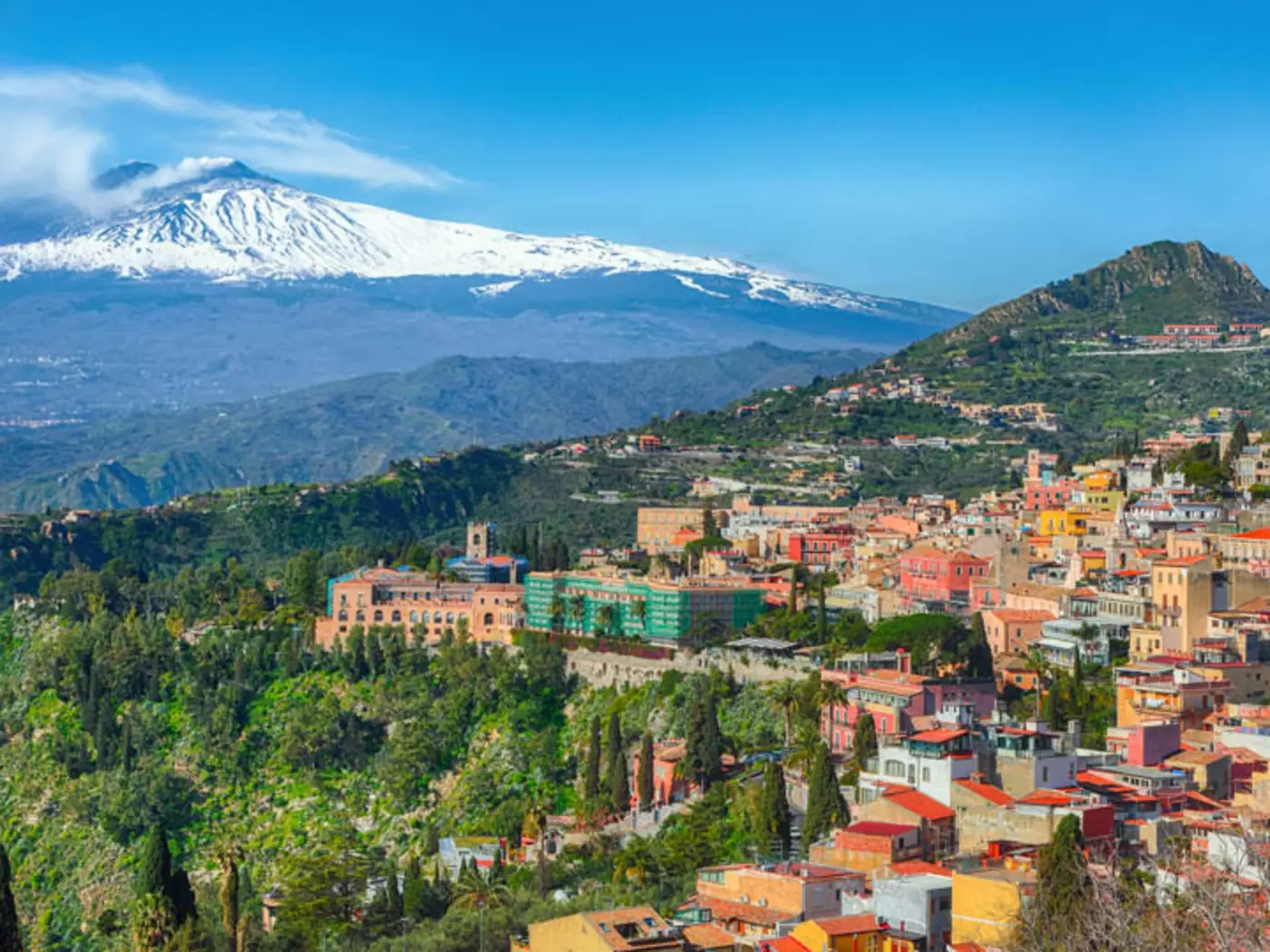 Mount Etna is the highest and most active volcano in Europe