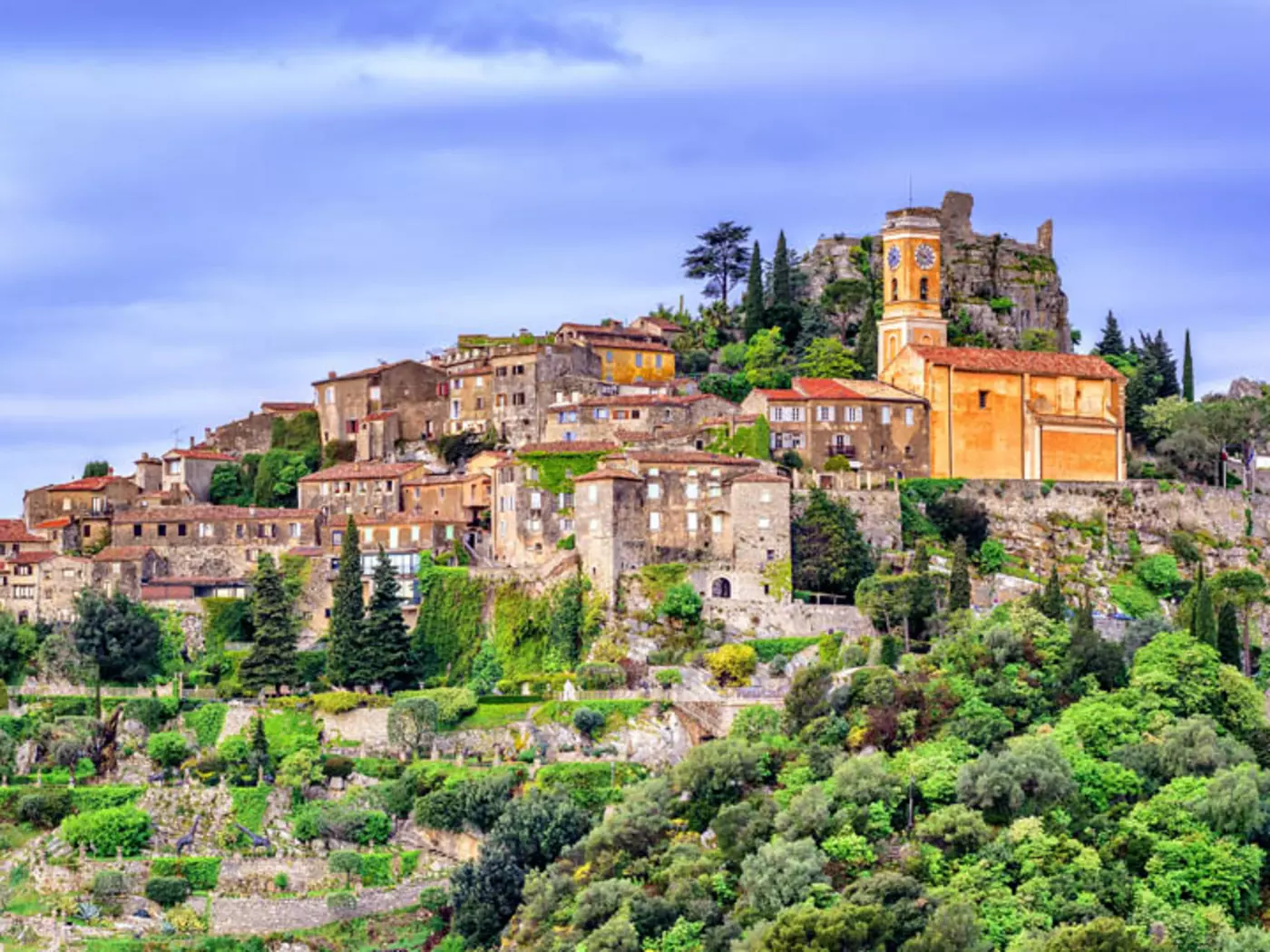 Considered the most beautiful medieval village on the French Riviera, Eze sits 400 m above sea level