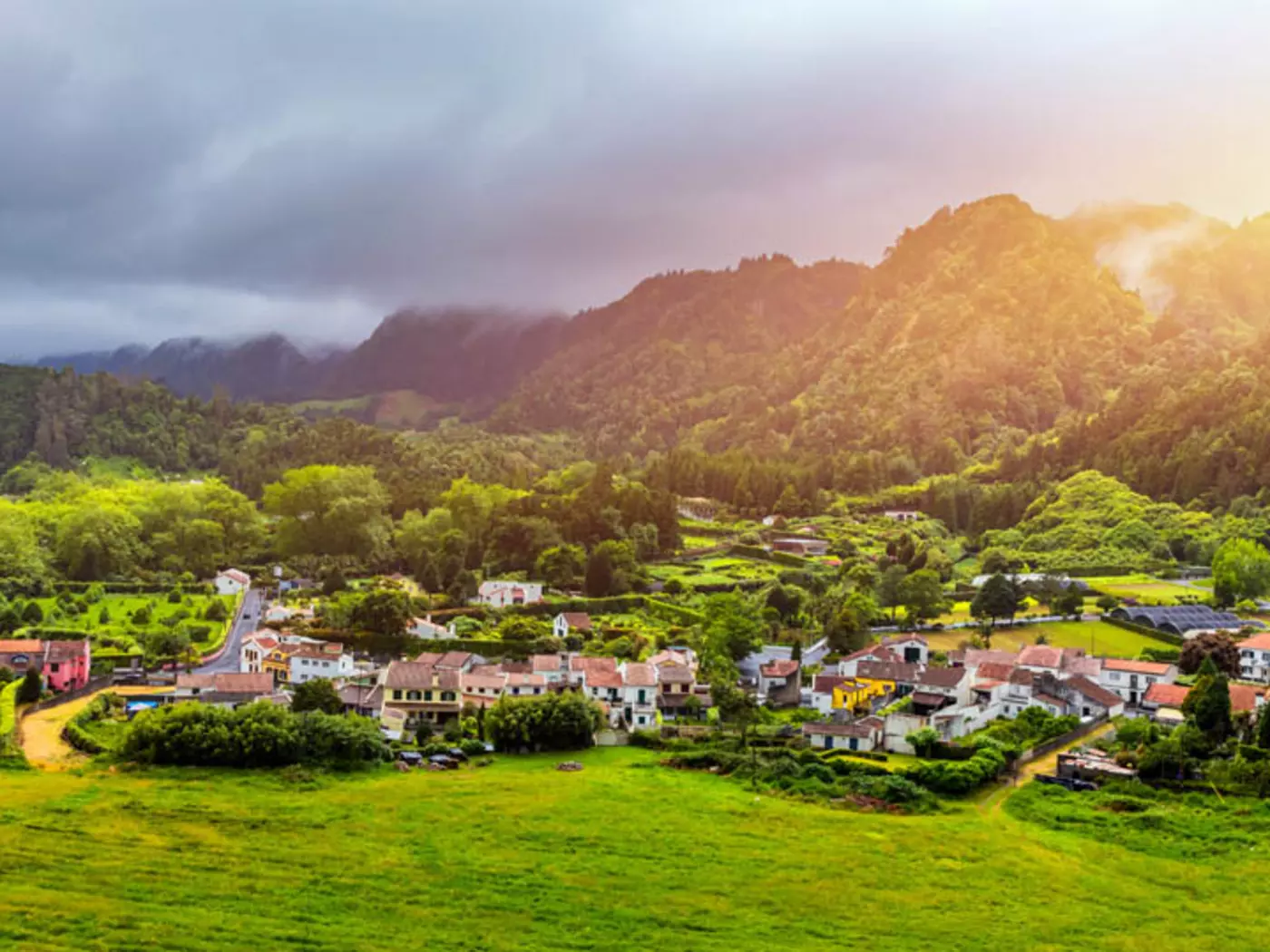 Furnas village on Sao Miguel Island is at the heart of the Azores geothermal region