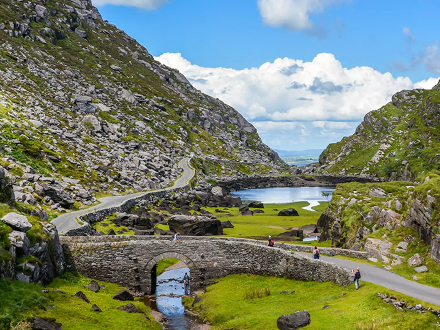 The Ring of Kerry, a 179km-long, circular route takes in rugged coastal landscapes