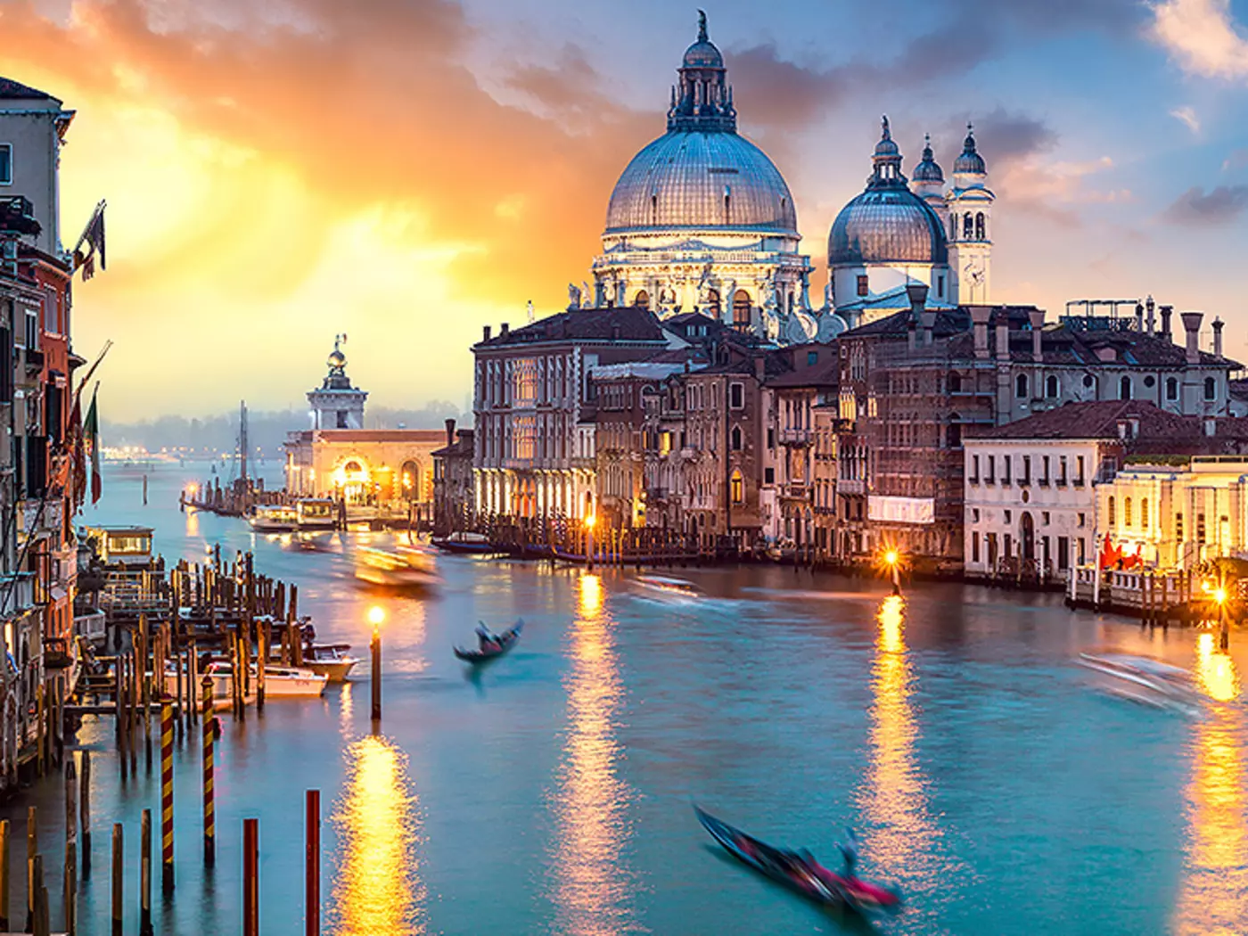 At nearly 4 kilometres, The Grand Canal is the longest and most famous in Venice
