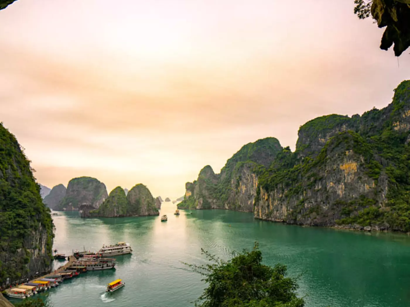 An inlet on the Gulf of Tonkin, Ha Long has 1,600 limestone islands and pillars