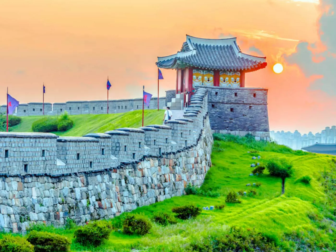 Built between 1794 and 1796, Hwaseong Fortress honours Prince Sado