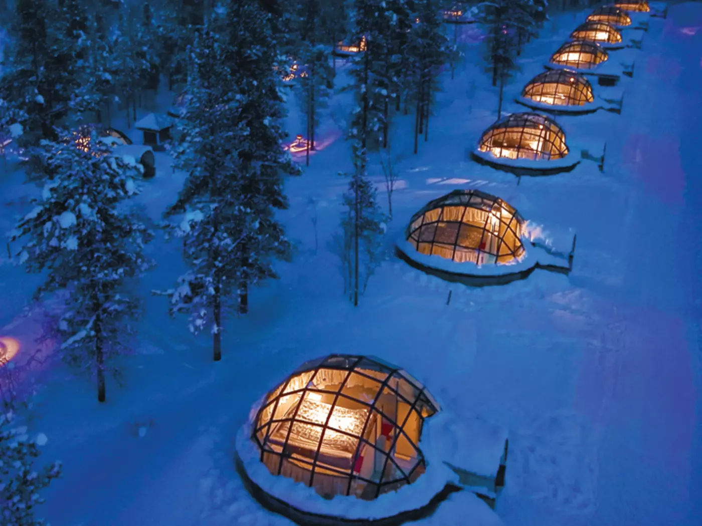 View looking over Igloos