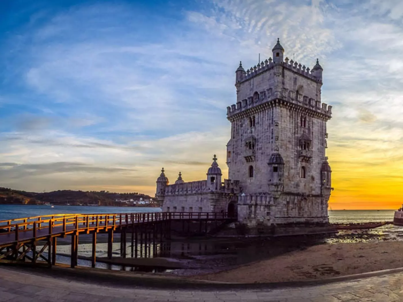Built by Francisco de Arruda between 1514 and 1521, Lisbon's Tower of Belem defends the entrance to the Tagus River