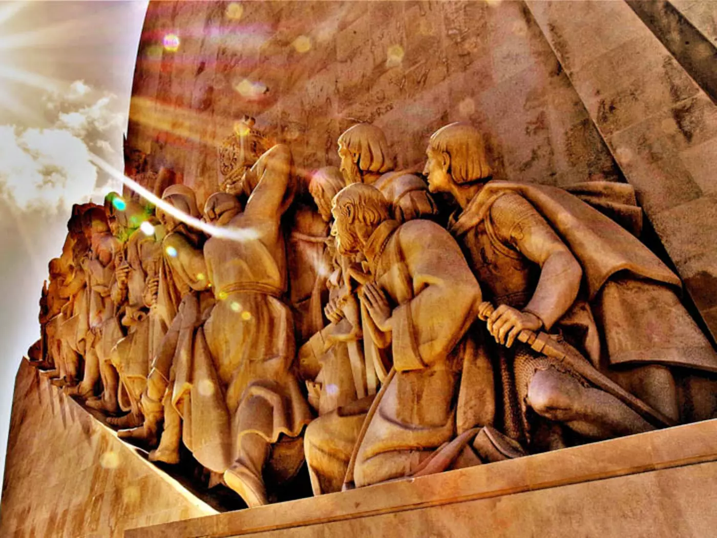 The imposing Monument to the Discoveries was designed in 1940 to commemorate the “Exposition of the Portuguese World”
