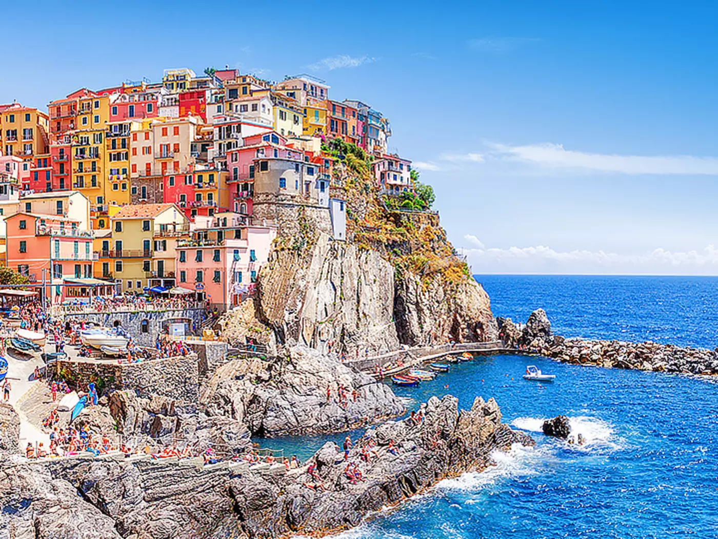 Cinque Terre is a collection of centuries-old seaside villages on the rugged Italian coast