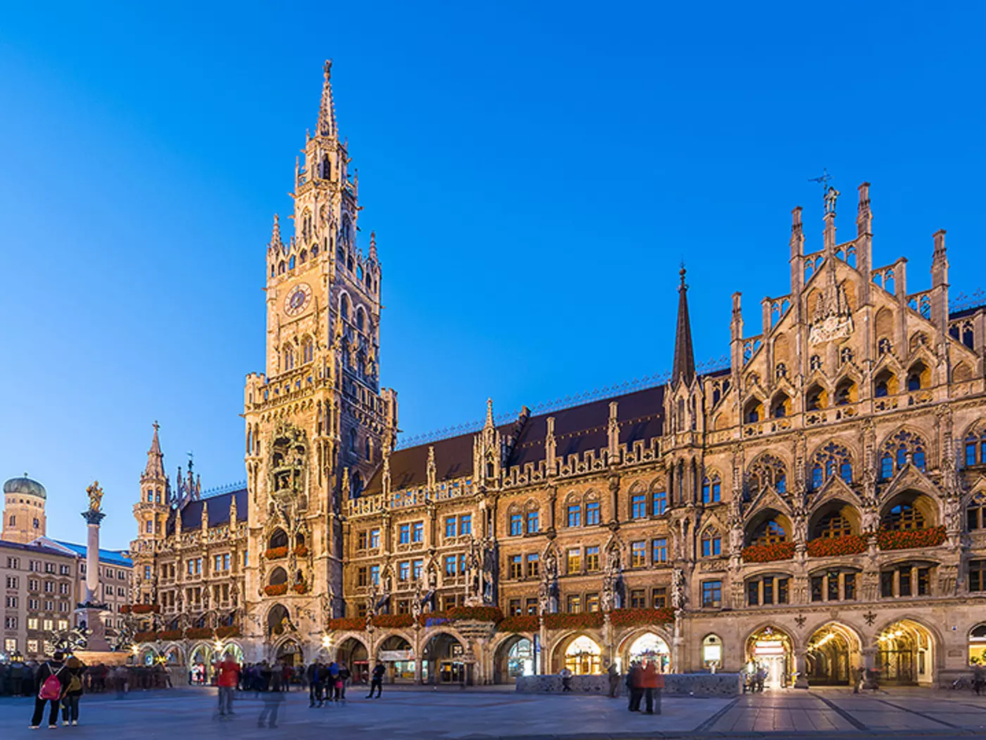 Marienplatz, in the heart of Munich