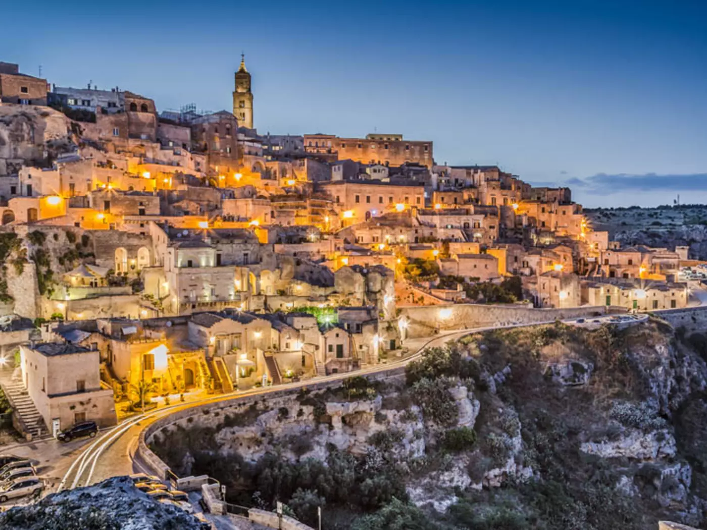 The ancient town of Matera is renown for it's cave dwellings know as sassi